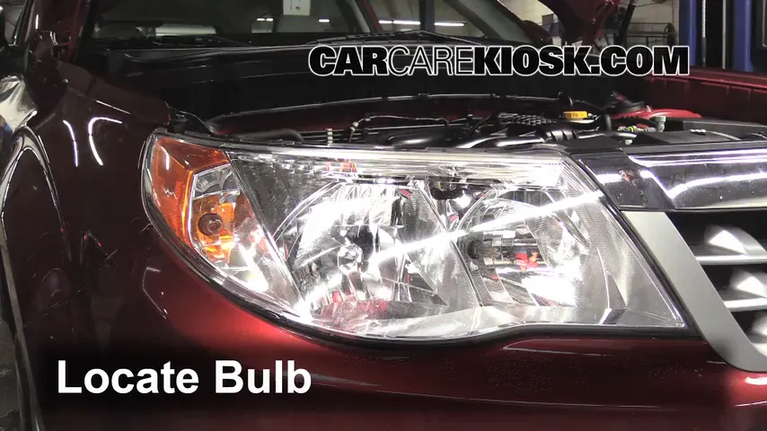 2011 Subaru Forester X 2.5L 4 Cyl. Lights Headlight (replace bulb)